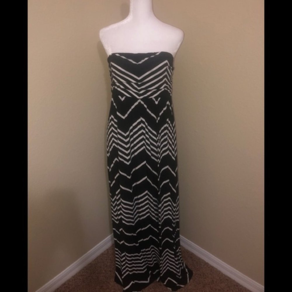 Strapless maxi dress
